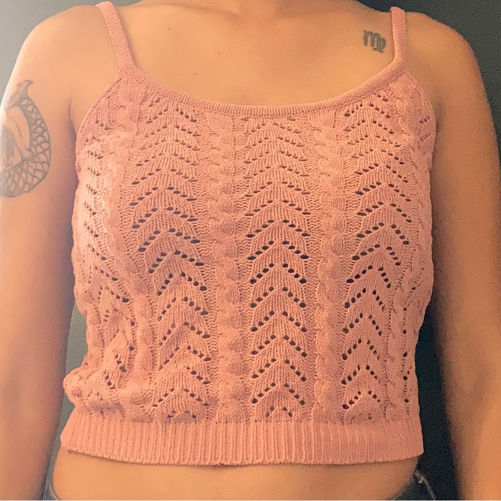 Pink Woven Cami